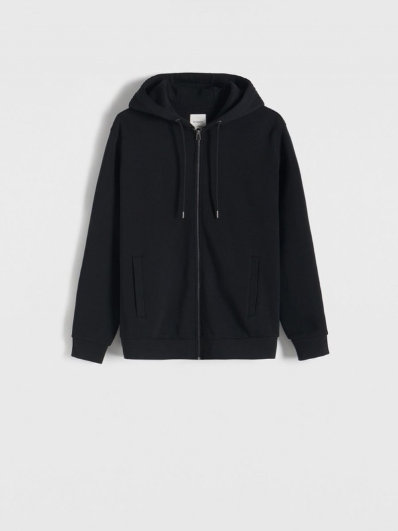 Reserved Zip Up Sweatshirts Herren Schwarz | GNWHAQ-194